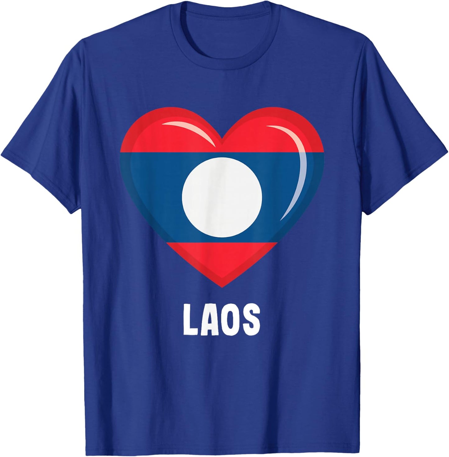 Lao Flag Shirt | Lao T-Shirt - T-Shirt | Royal