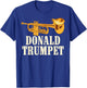 Funny Donald Trump Trumpet Gift | Cute Musicians Men Women T-Shirt - T-Shirt | Royal