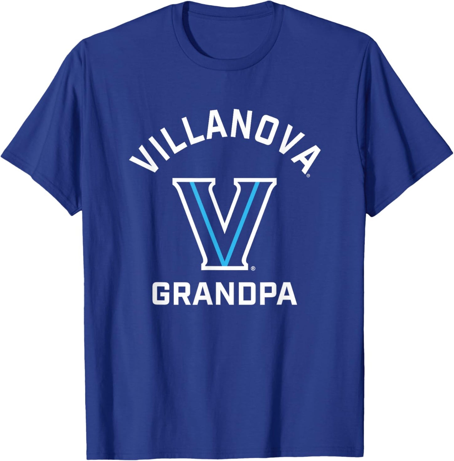 Villanova University Wildcats Arched Grandpa T-Shirt - T-Shirt | Royal