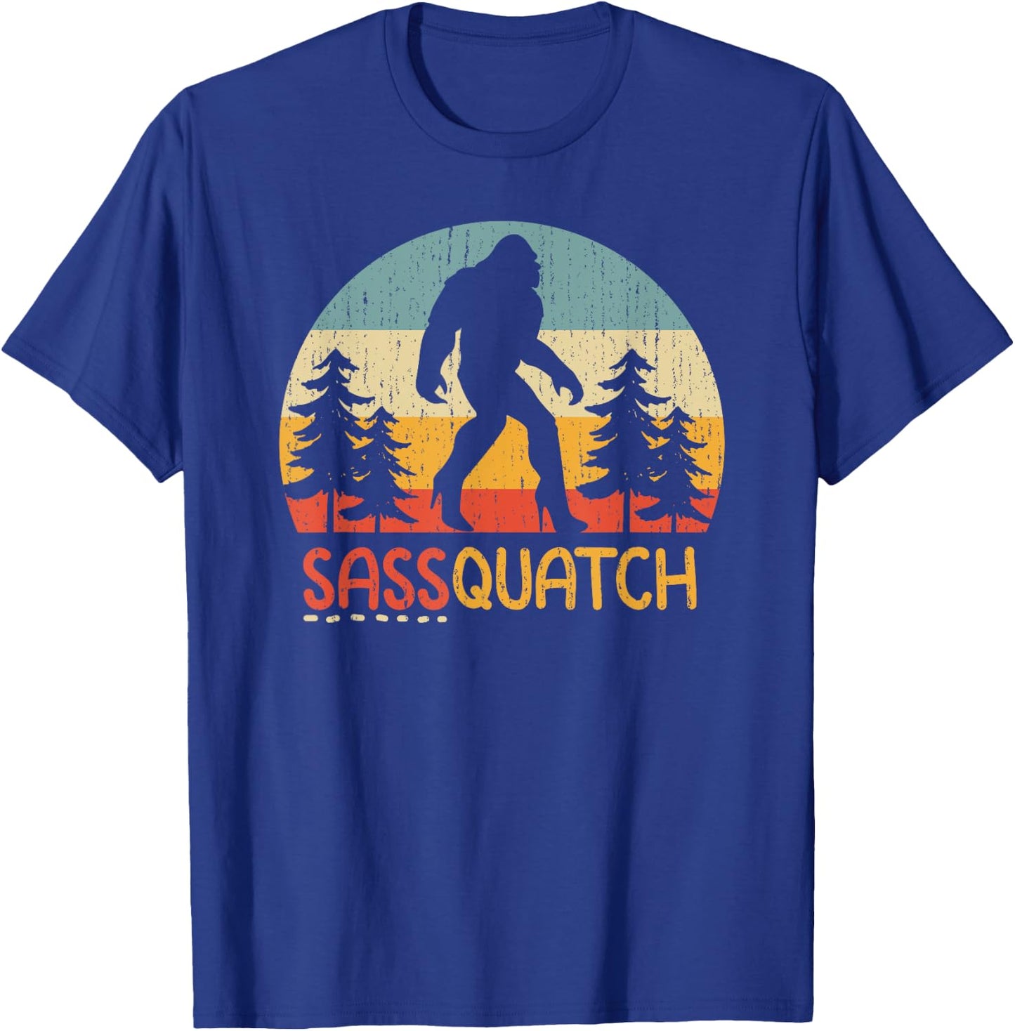 Retro Sassquatch Girl Bigfoot In High Heels Feminine Bigfoot Funny Sasquatch - Women's Black Short Sleeve Classic Fit - Size 6 T-Shirt - T-Shirt | Royal