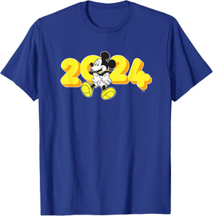 Disney Mickey Mouse Class of 2024 Graduation '24 Hangin' Out T-Shirt - T-Shirt | Royal