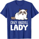 Crazy Ragdoll Lady Cute Ragdoll Cat T-Shirt - T-Shirt | Royal
