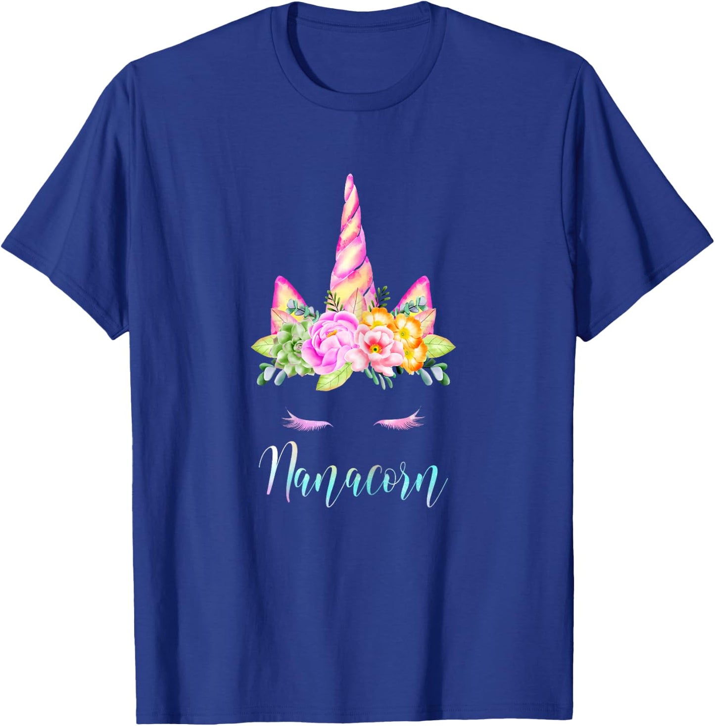 Funny Nanacorn Unicorn Costume Women Mom Mother's Day T-Shirt - T-Shirt | Royal
