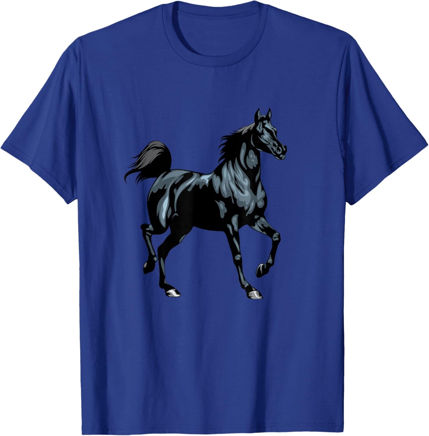 Realistic Black Arabian Horse T-Shirt - T-Shirt | Royal