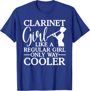 Funny Clarinet Art Teen Girls Music Clarinet Lover T-Shirt - T-Shirt | Royal