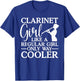 Funny Clarinet Art Teen Girls Music Clarinet Lover T-Shirt - T-Shirt | Royal