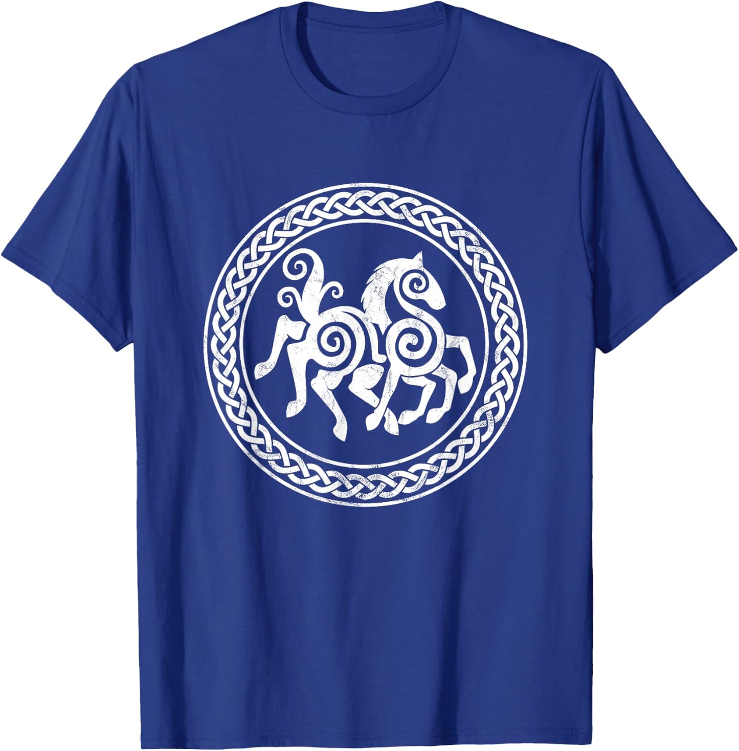 Sleipnir Horse Of Odin Runic Circle Viking Gift T-Shirt - T-Shirt | Royal
