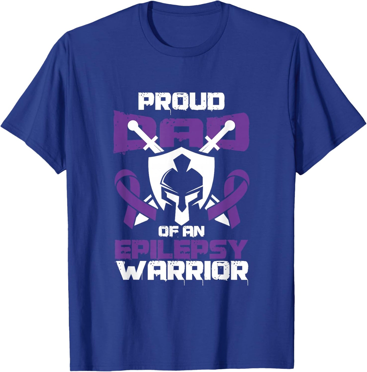 Father of Epilepsy Warrior Seizure Disorder Awareness T-Shirt - T-Shirt | Royal