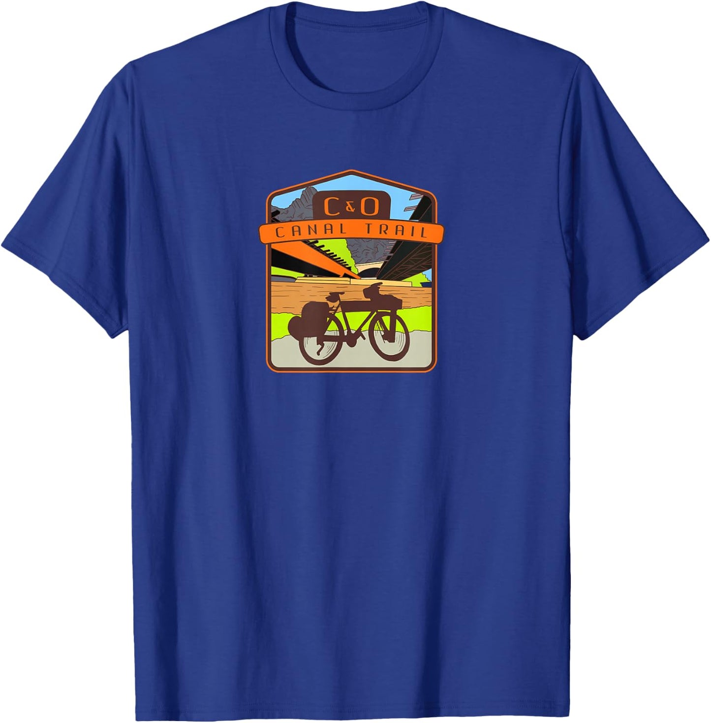 C&O Canal Trail cycling T-Shirt - T-Shirt | Royal