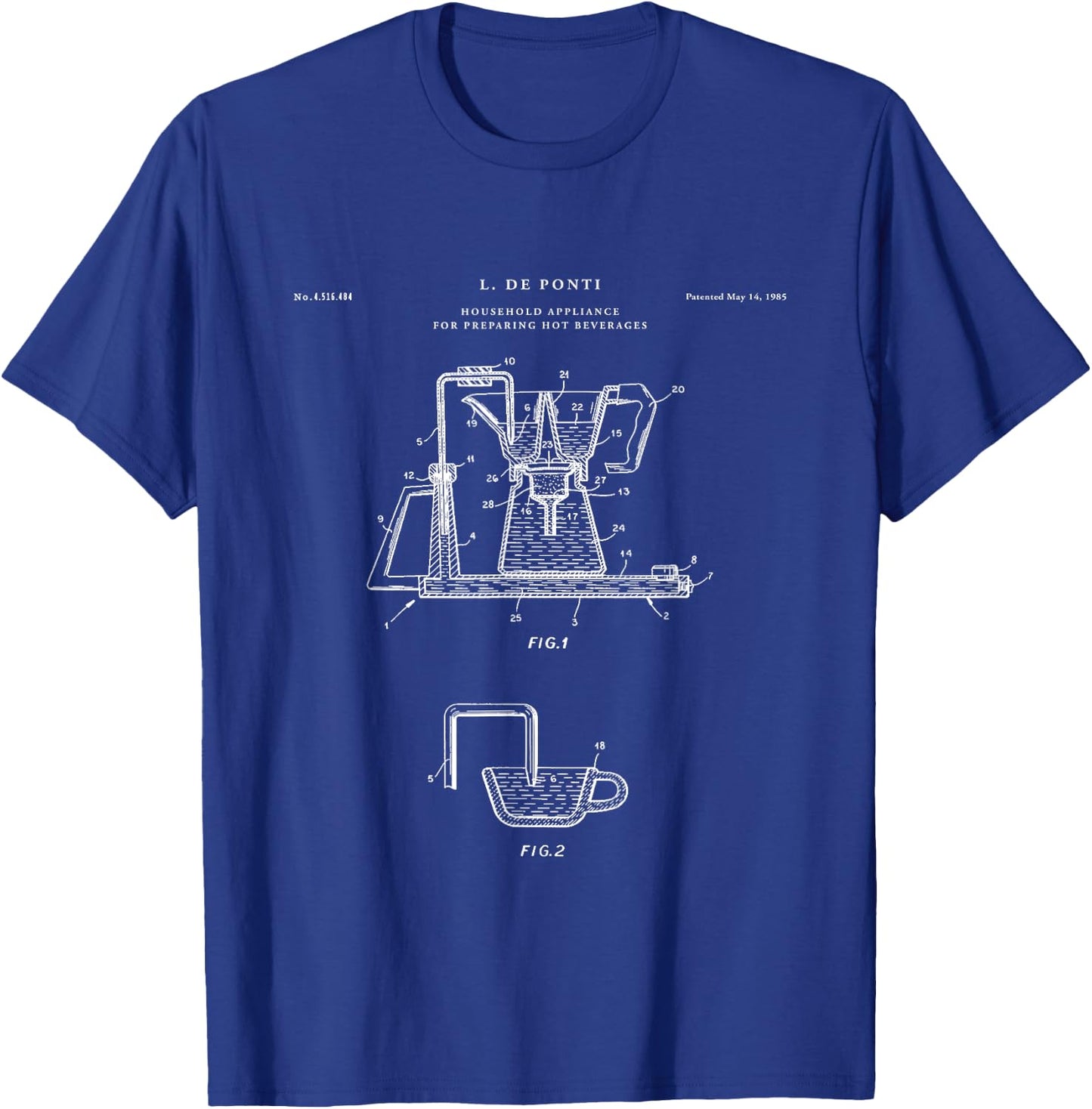 Bialetti Moka Patent - kitchen T-Shirt - T-Shirt | Royal