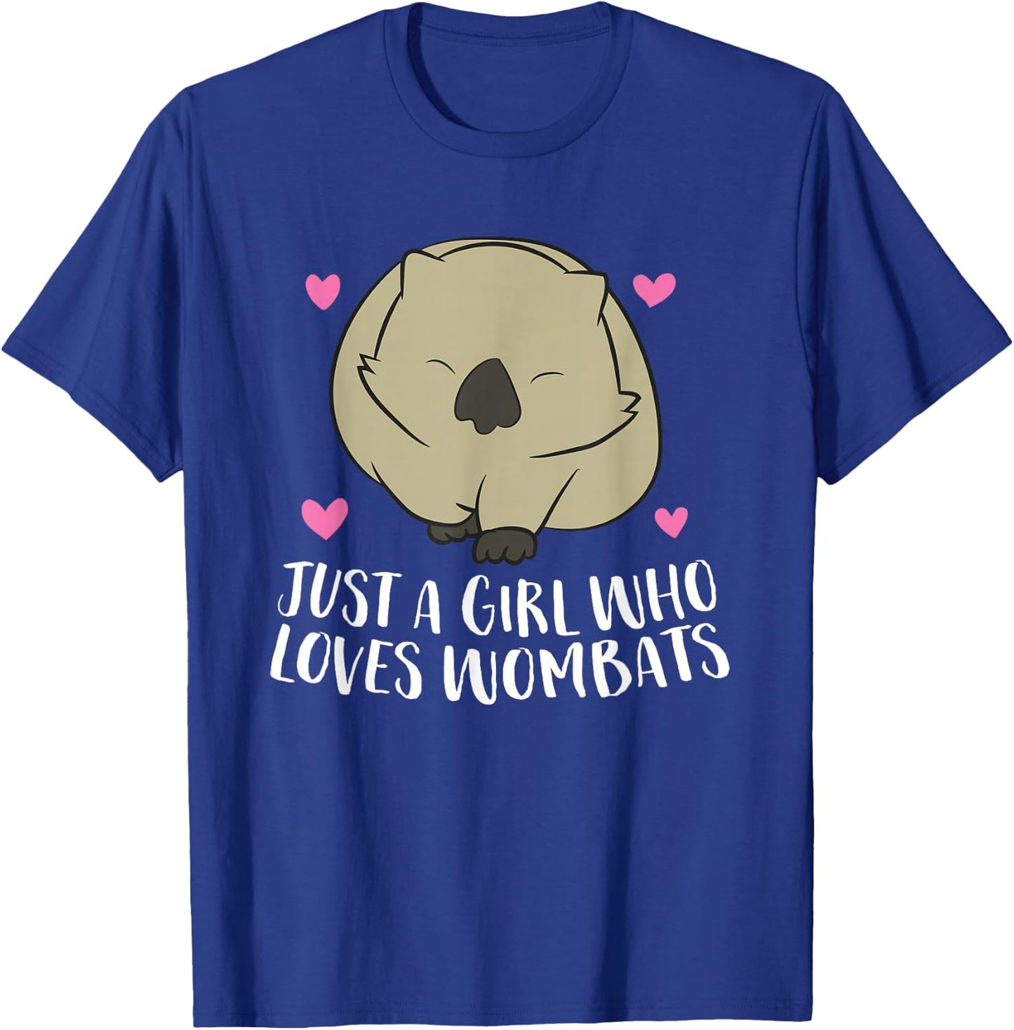 Wombat Girl Gift Just a Girl Who Loves Wombats T-Shirt - T-Shirt | Royal