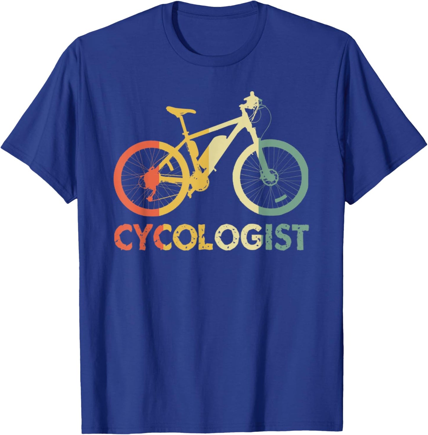 Cycologist Cycling Bicycle Cyclist Road Bike Cycology Gifts T-Shirt - T-Shirt | Royal