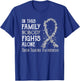 In This Family Nobody Fights Alone Brain Tumors T-Shirt - T-Shirt | Royal