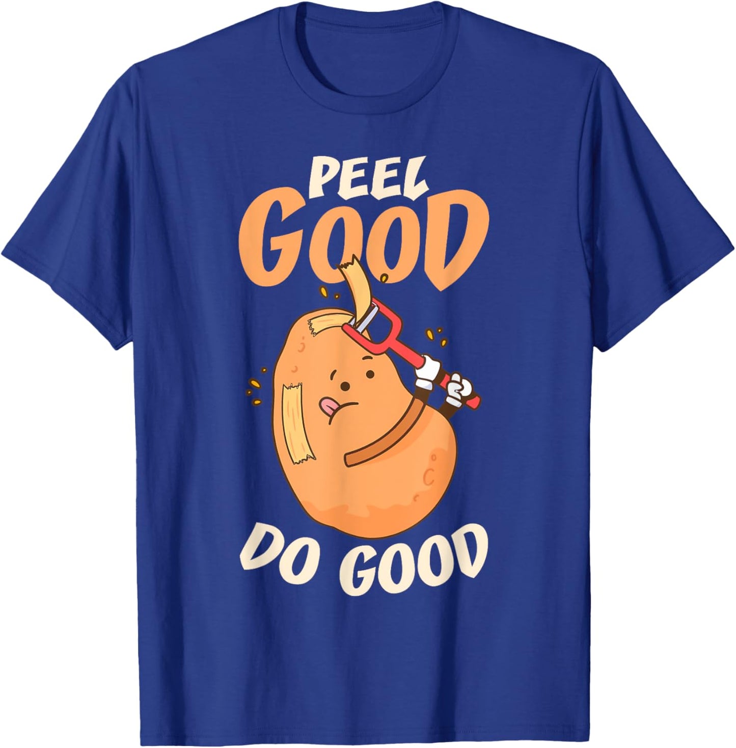 Funny Potato Peeler Hand T-Shirt - T-Shirt | Royal