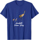 Sandhill Crane Song Design T-Shirt - T-Shirt | Royal