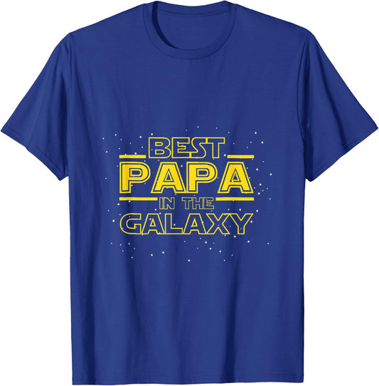 Grandpa Shirt Gift Papa, Best Papa in the Galaxy T-Shirt - T-Shirt | Royal