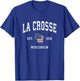 La Crosse Wisconsin WI Vintage American Flag Sports Design Women Kids Men T-Shirt - T-Shirt | Royal
