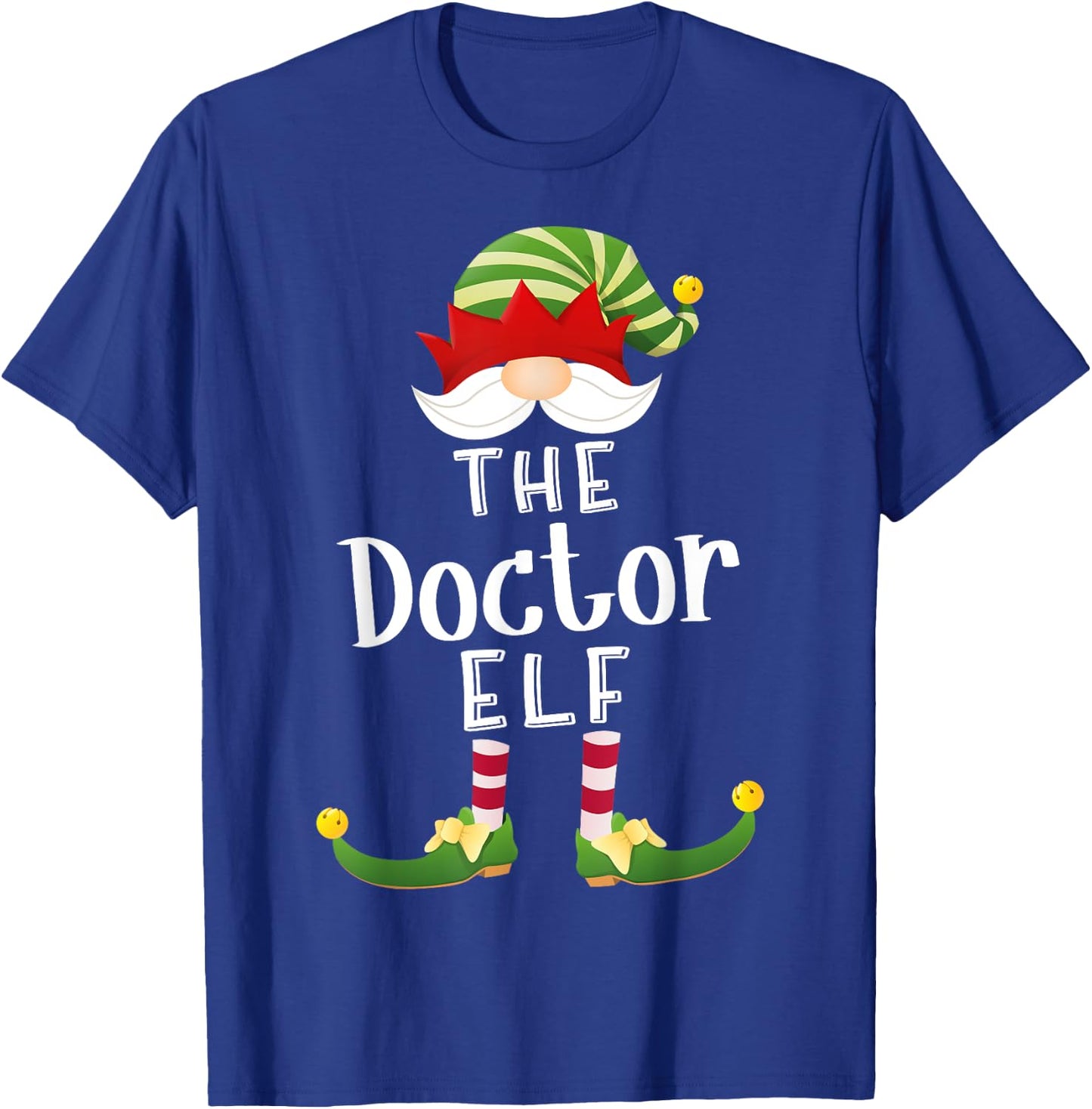 Doctor Elf Group Christmas Funny Pajama Party T-Shirt - T-Shirt | Royal