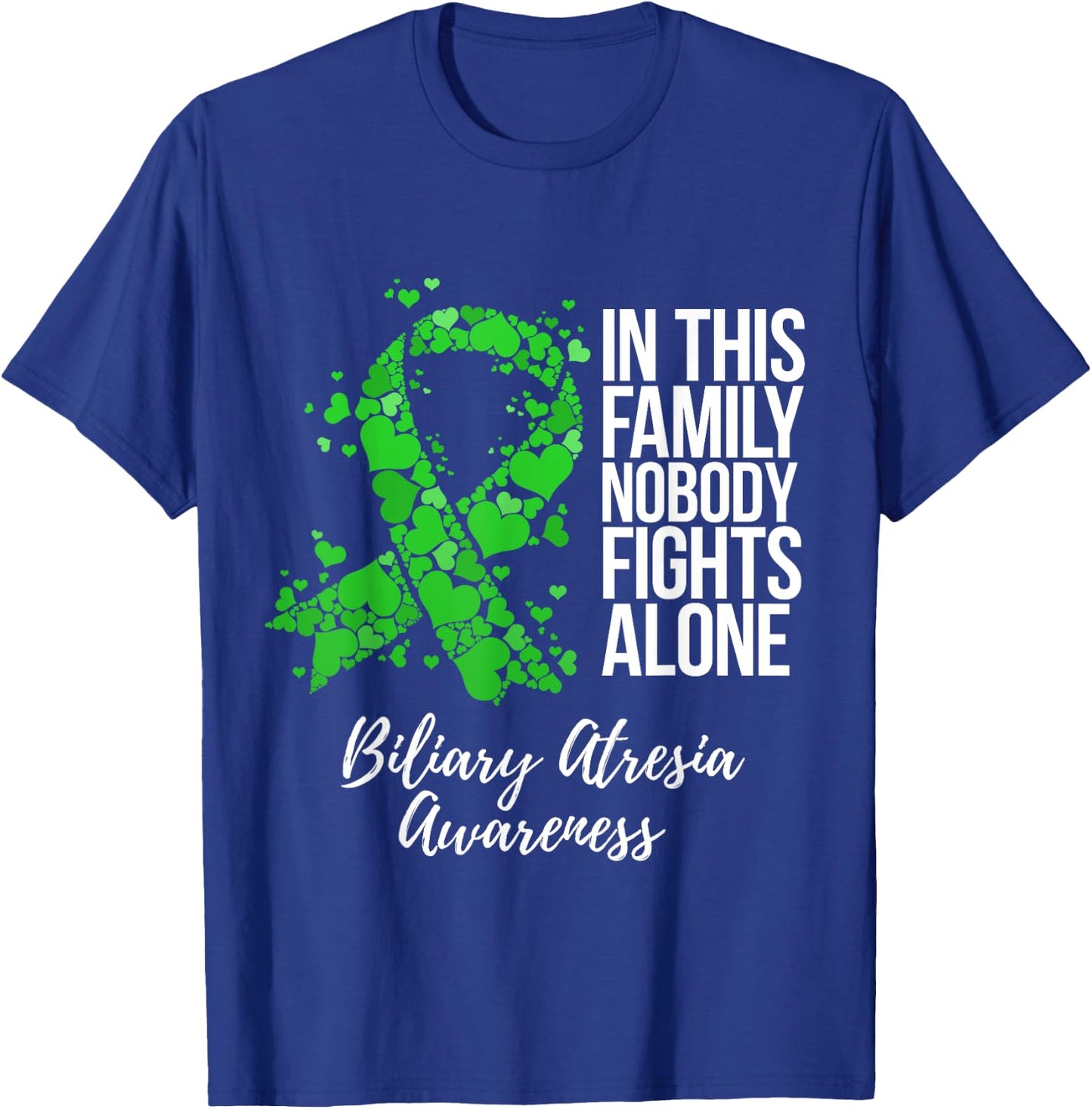Family Support Biliary Atresia Awareness T-Shirt - T-Shirt | Royal