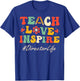 Director Teach Love Inspire Women Groovy Bach to School T-Shirt - T-Shirt | Royal