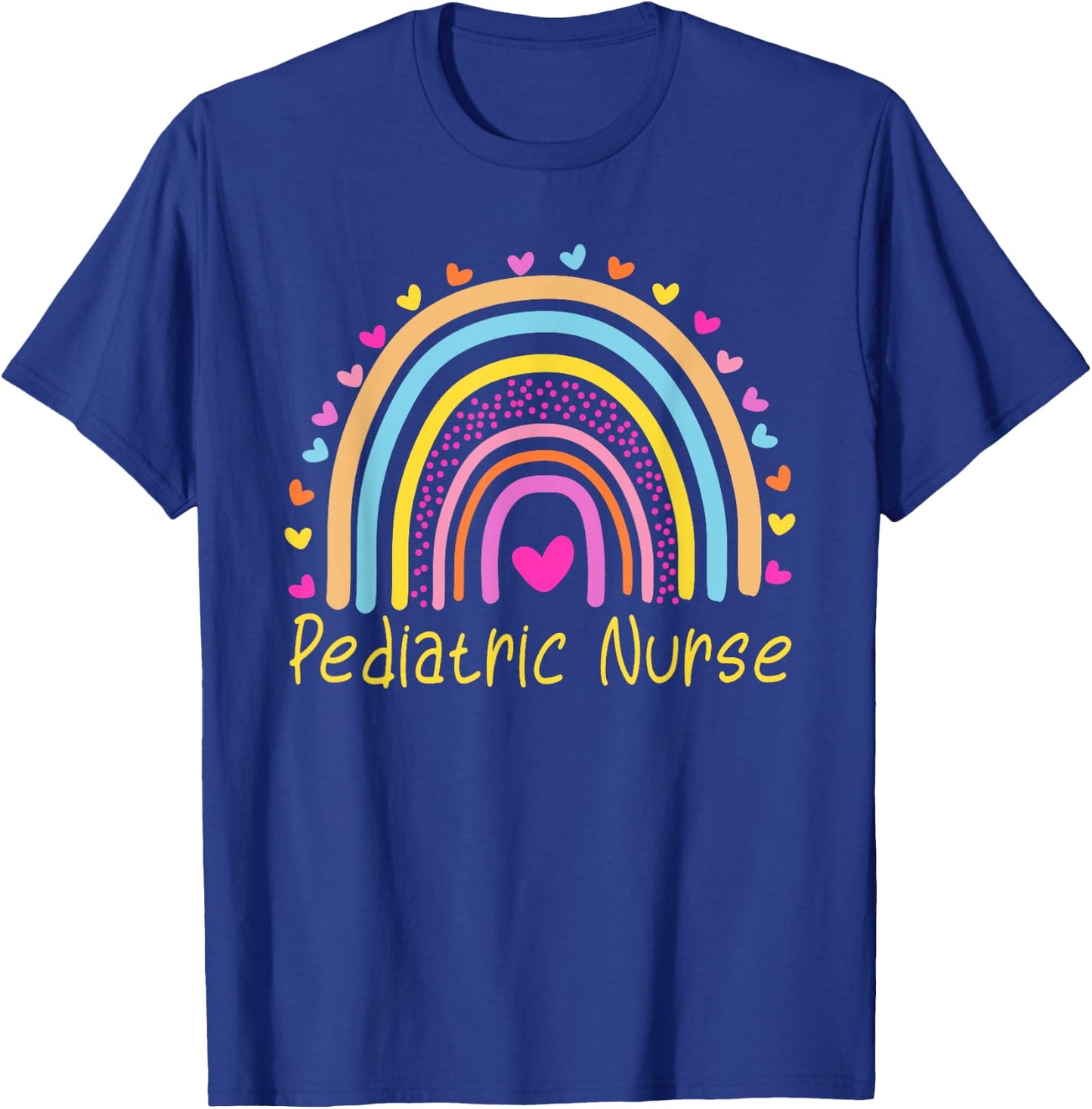 Pediatric Nurse Rainbow T-Shirt - T-Shirt | Royal