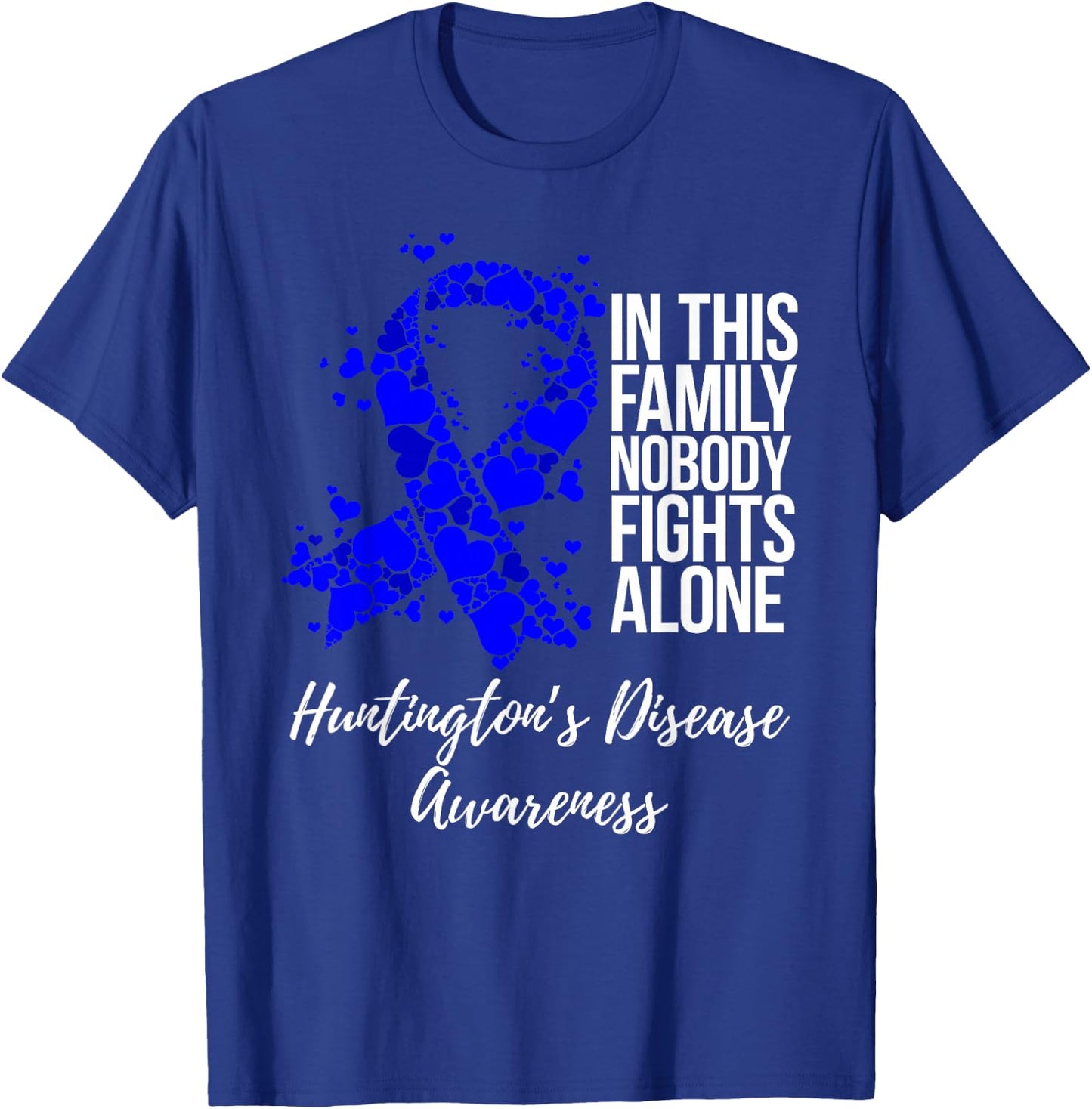 Family Support Huntington’s Disease Awareness T-Shirt - T-Shirt | Royal