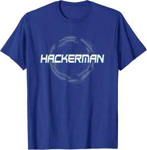 Hackerman - Funny Computer Hacker & White Hat Hacker Gift T-Shirt - T-Shirt | Royal
