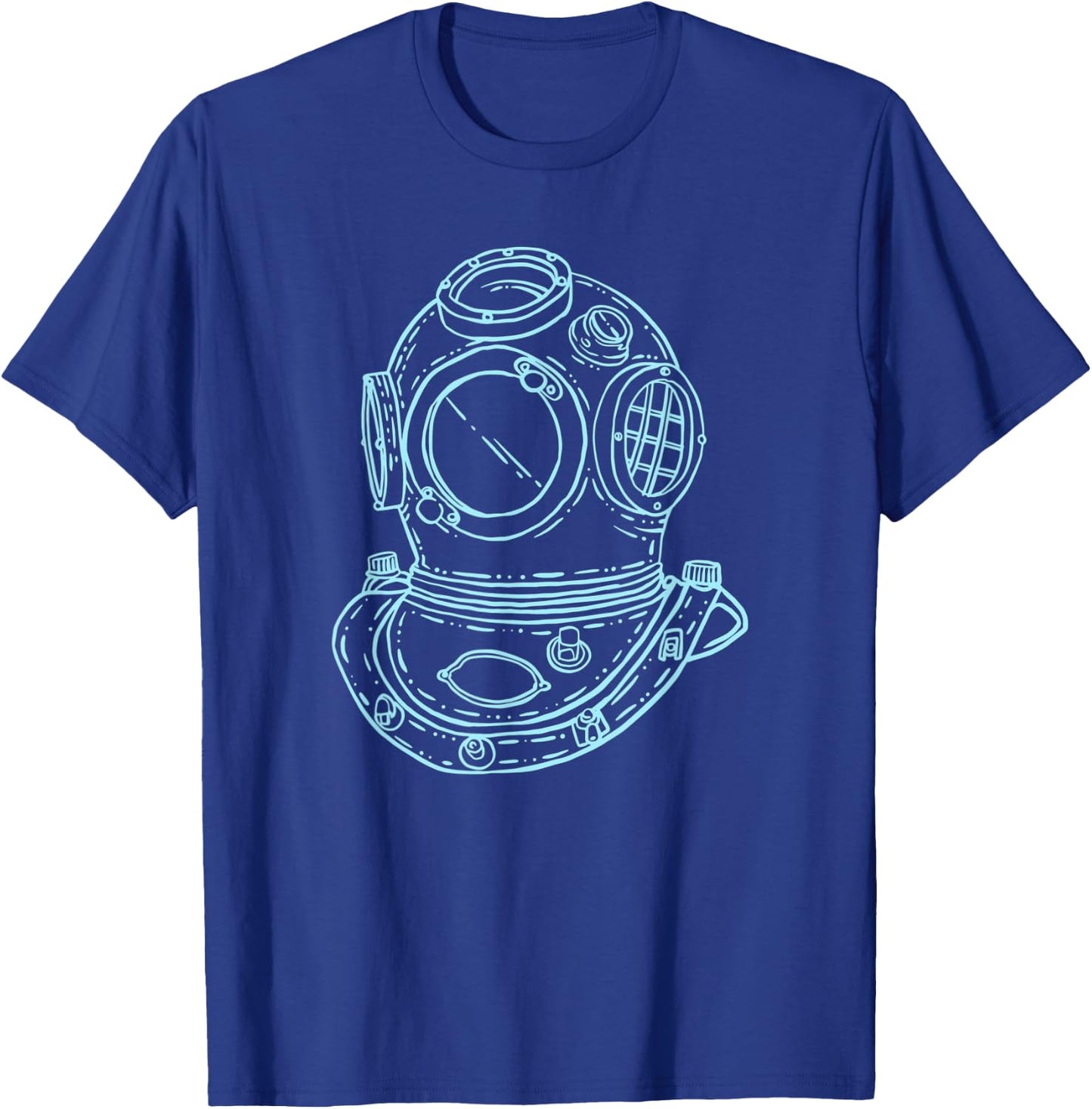 Scuba diving helmet T-Shirt - T-Shirt | Royal