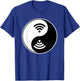 Yin Yang - Wifi Nerd Geek Symbol - Buddhist Zhen Spiritual T-Shirt - T-Shirt | Royal