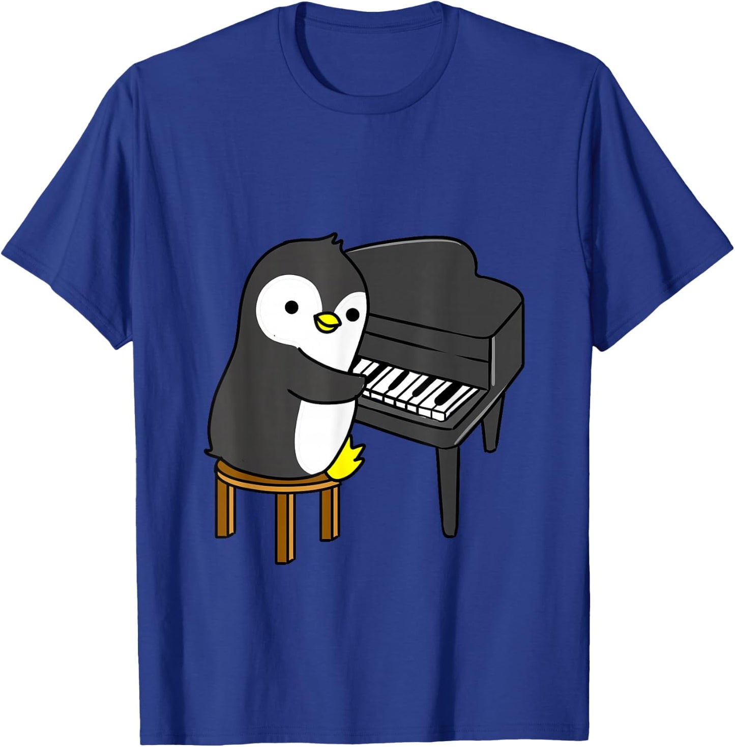 Penguin Playing Piano T-Shirt - T-Shirt | Royal