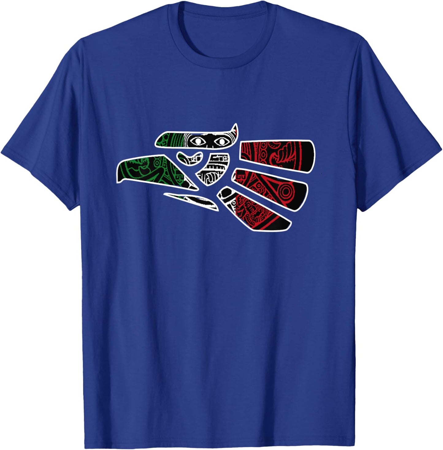 Hecho En Mexico Aztec Calendar Mexican Eagle T-Shirt - T-Shirt | Royal