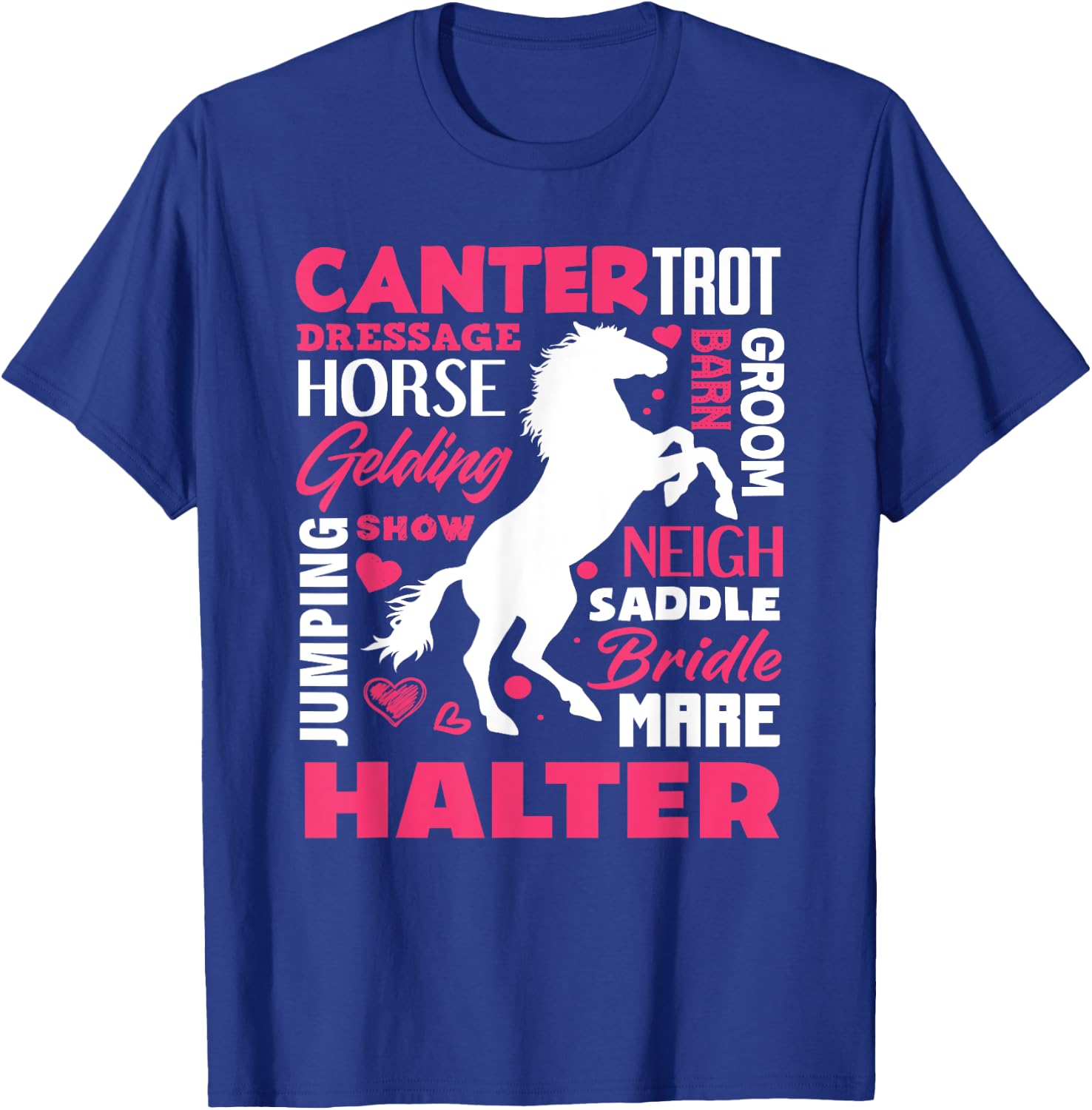 Cute Horse Lover Girl Funny Horseback Riding Horses Lover T-Shirt - T-Shirt | Royal