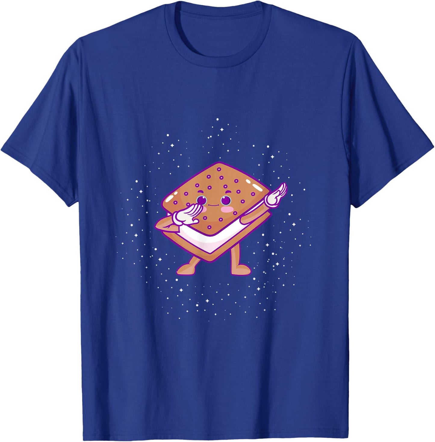 Dabbing Ice Cream Sandwich Shirt Cute Ice Cream Dabbing T-Shirt - T-Shirt | Royal
