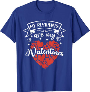 Nurse Doctor Valentine - My Residents Are My Valentines Day T-Shirt - T-Shirt | Royal