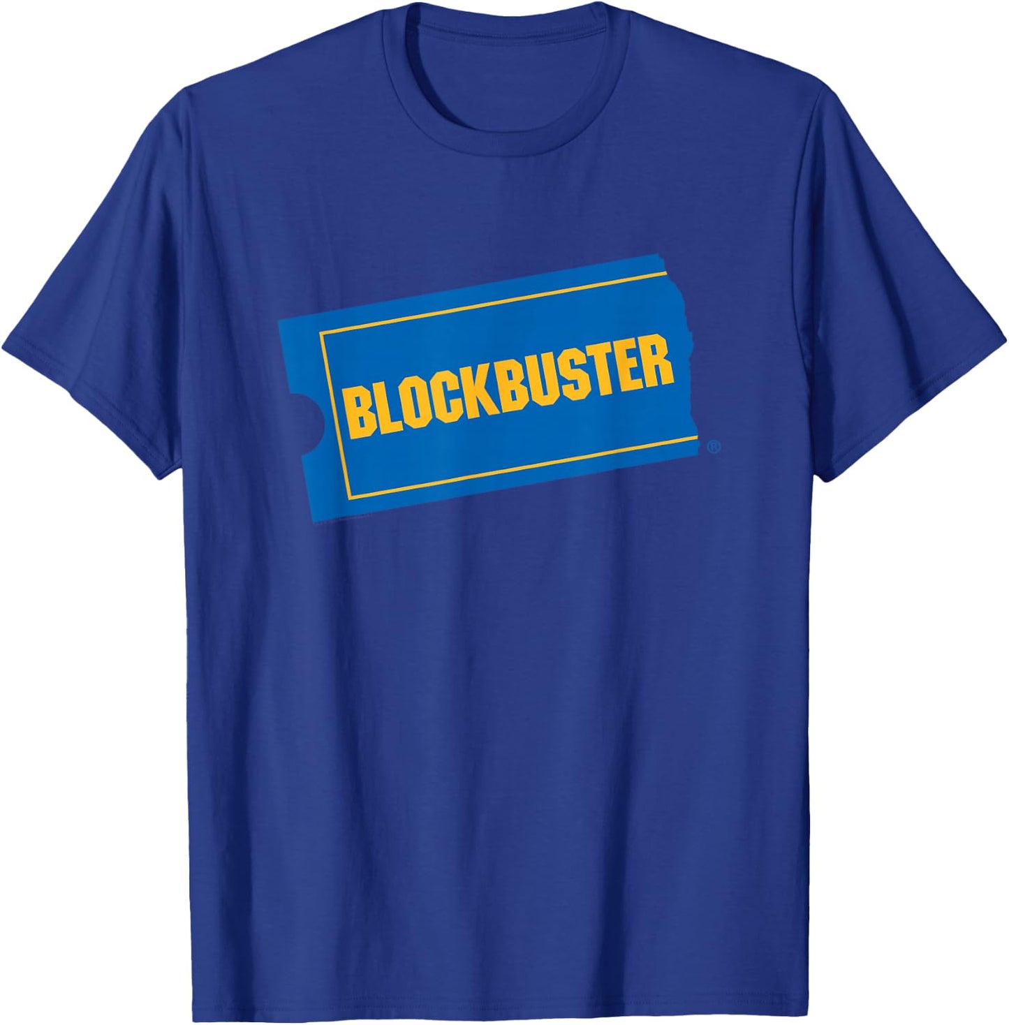 Blockbuster Be Kind. Rewind. Front & Back Retro Video Rental T-Shirt - T-Shirt | Royal
