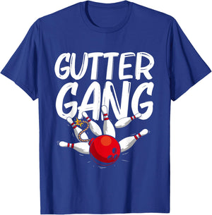 Funny Bowling Gift Women Cool Gutter Gang Bowlers T-Shirt - T-Shirt | Royal