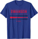 Dansby Swanson Vintage Baseball Bat Gameday T-Shirt - T-Shirt | Royal