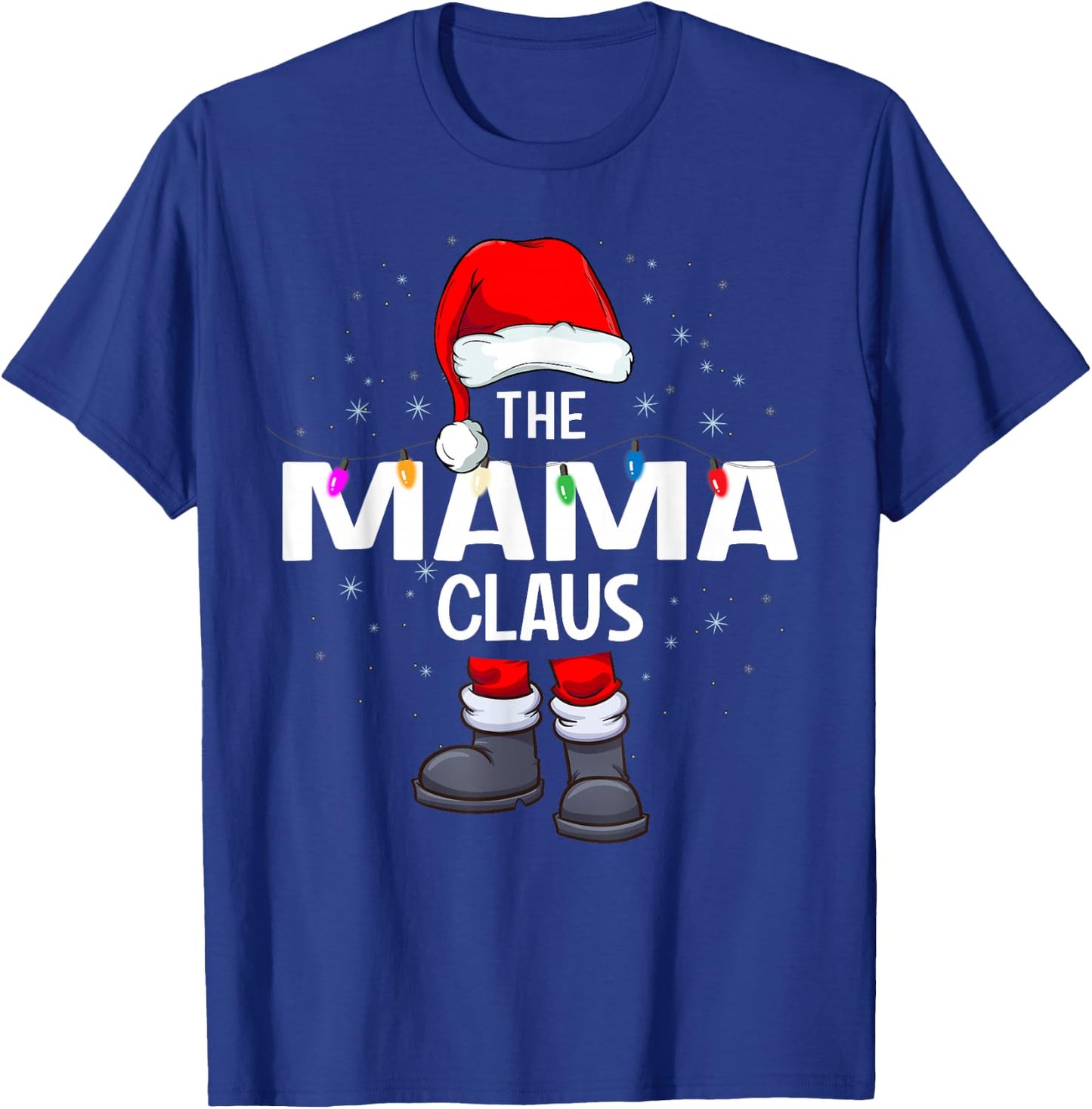 The Mama Claus Matching Christmas Pajama T-Shirt - T-Shirt | Royal