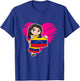 Venezuela Girl Venezuelan Flag Day Heart T-Shirt - T-Shirt | Royal