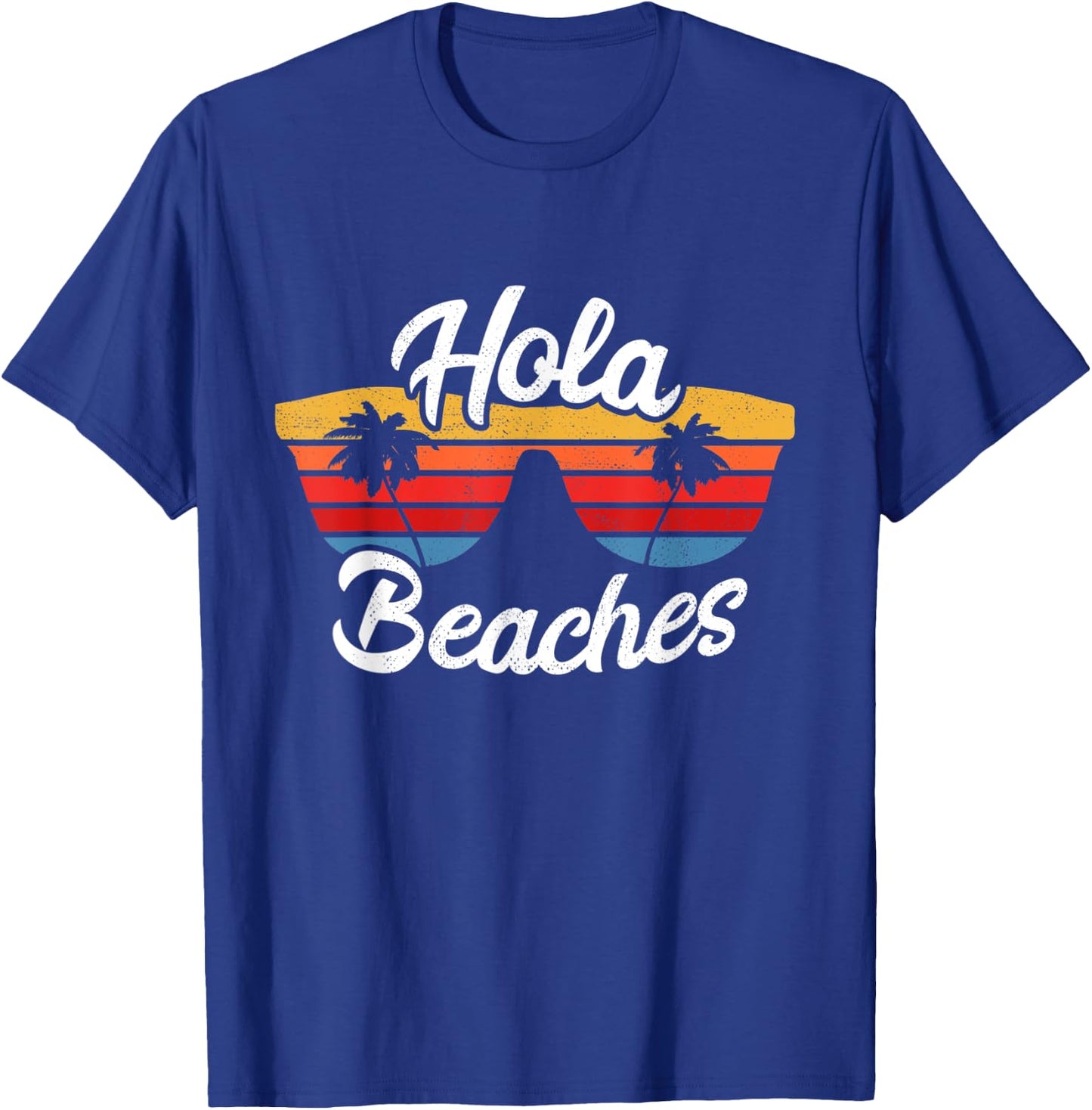 Hola Beaches Summer Sunset at Beach & Ocean Women T-Shirt - T-Shirt | Royal