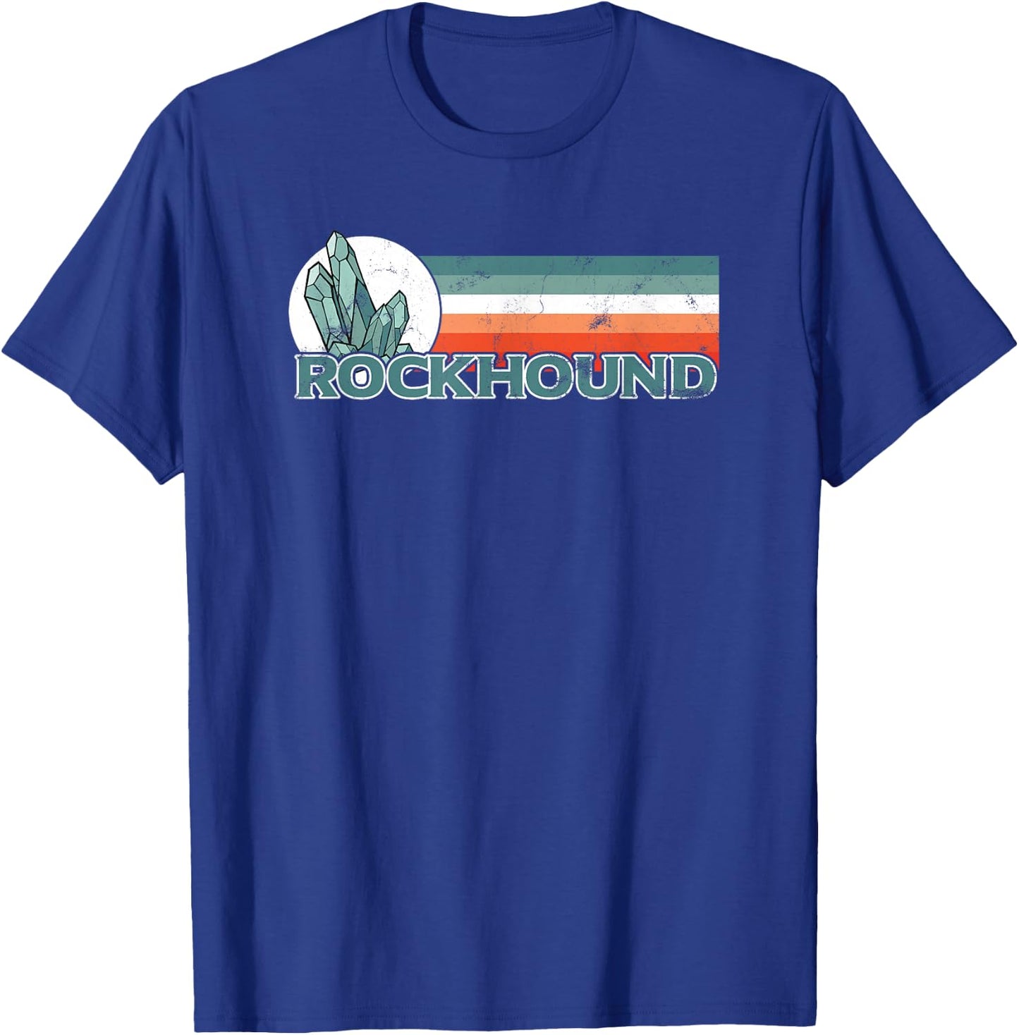 Rock Collector Rockhound Crystal Hunting Vintage Geology T-Shirt - T-Shirt | Royal
