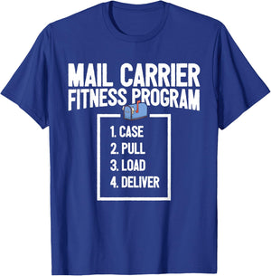Funny Mail Carrier Mailman I Fitness Programm Postman T-Shirt - T-Shirt | Royal