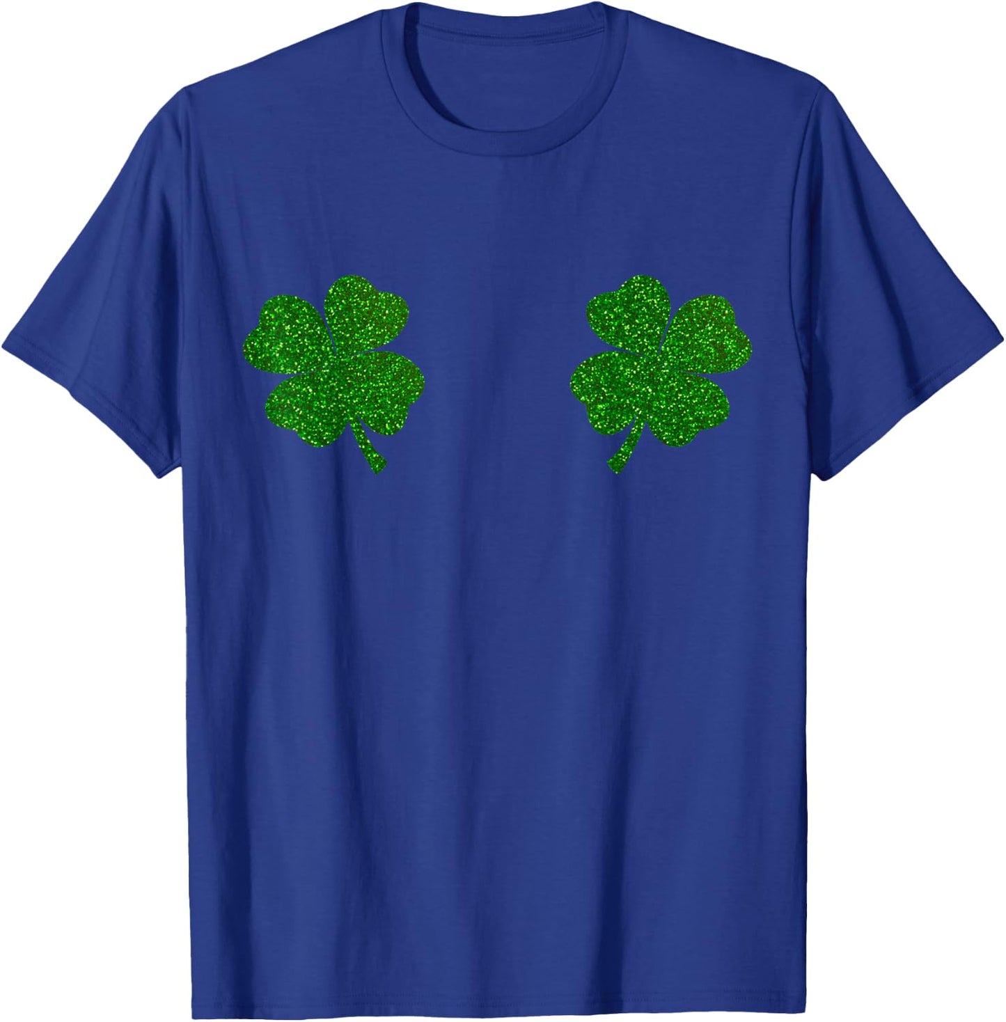 Irish Shamrock Boobs Saint St.Patrick's Paddys Day Boobies T-Shirt - T-Shirt | Royal