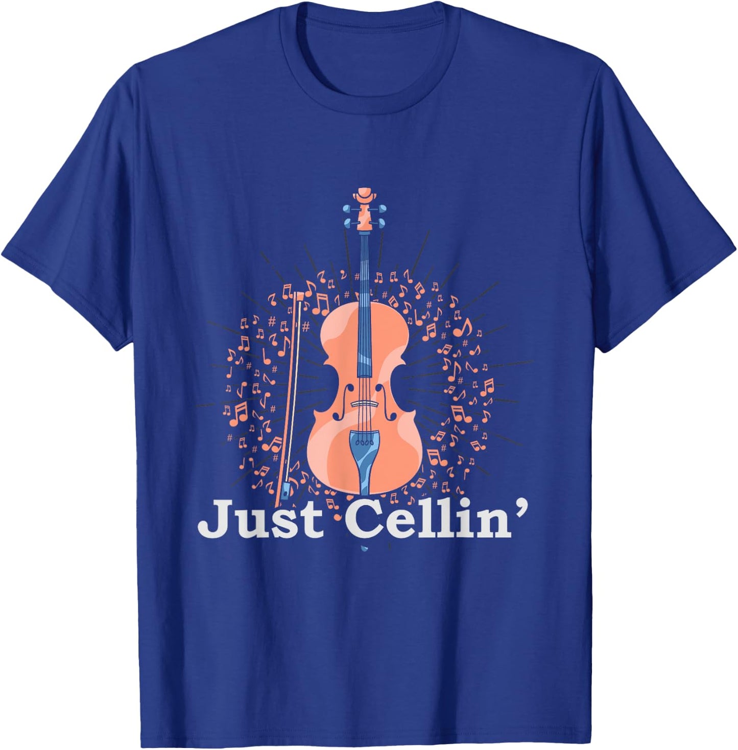 Cello Player Just Cellin Funny Cellist Gift Cello T-Shirt - T-Shirt | Royal