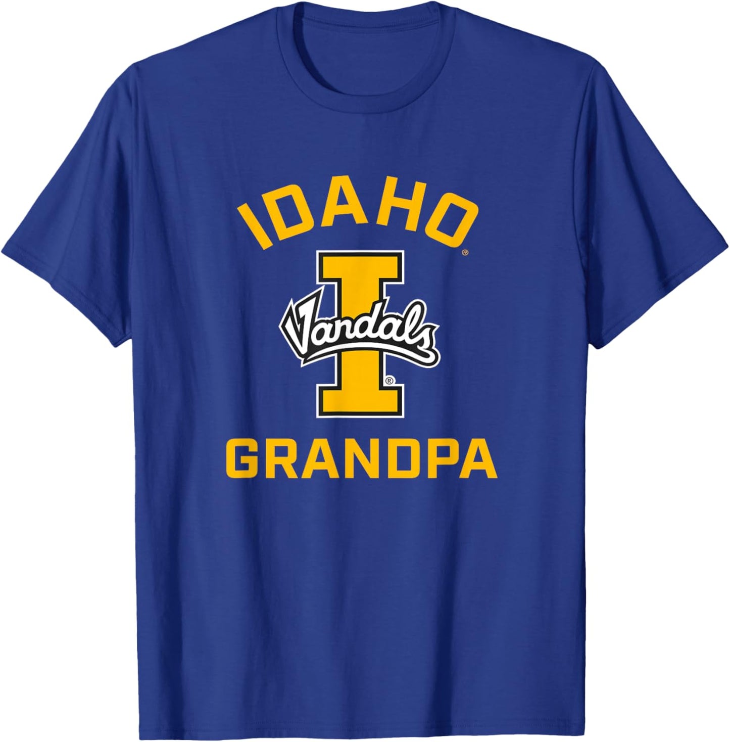 University of Idaho Vandals Arched Grandpa T-Shirt - T-Shirt | Royal