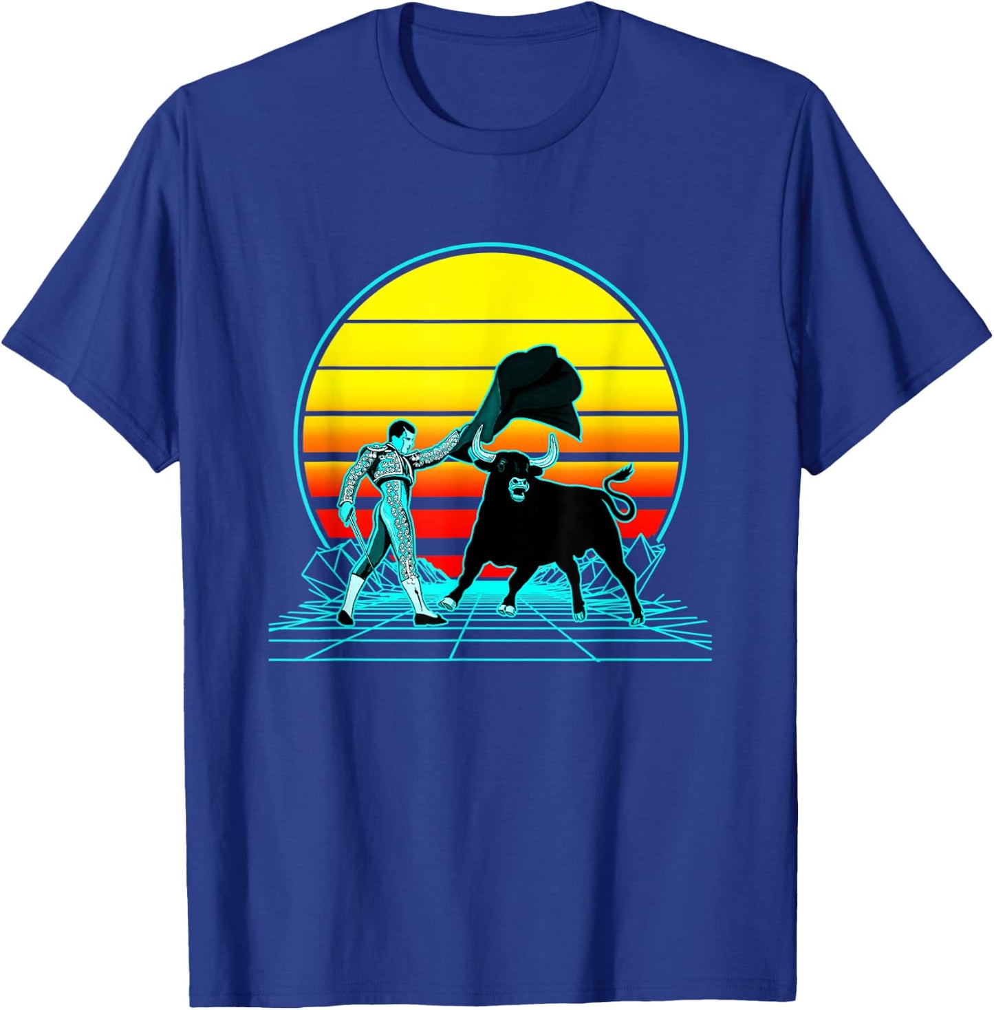 Retro Vintage Sunset Matador T-Shirt - T-Shirt | Royal