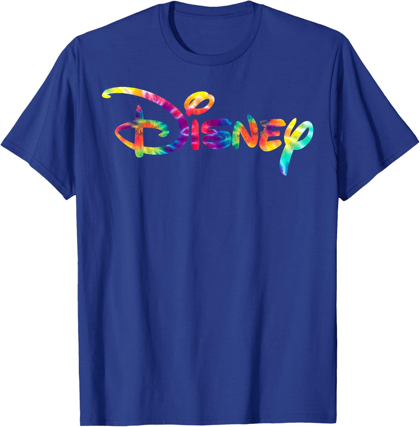Disney Rainbow Tie-Dye Chest Logo T-Shirt - T-Shirt | Royal