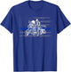 Patriotic Biker Cop. American Officer Motorcycle Police Kids Men T-Shirt - T-Shirt | Royal