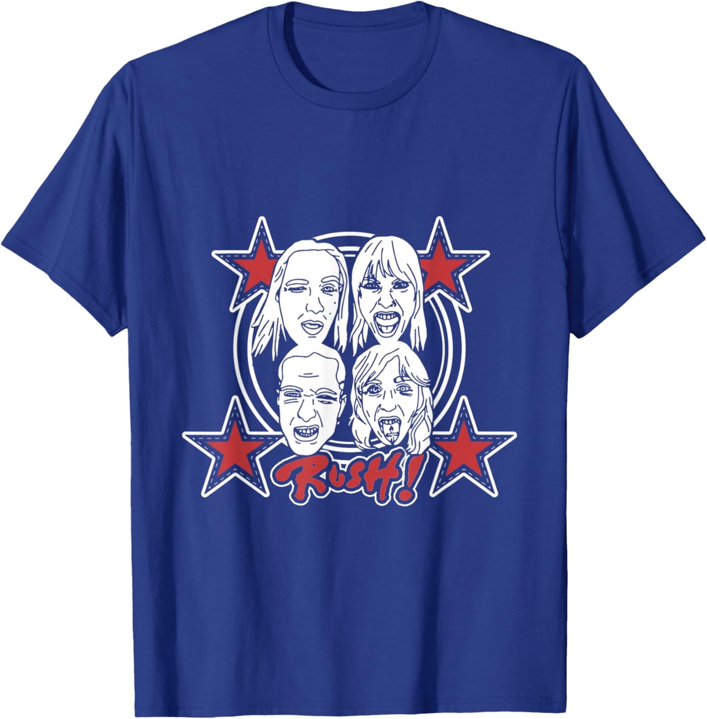 Måneskin Rush! Faces & Red Starz T-Shirt - T-Shirt | Royal