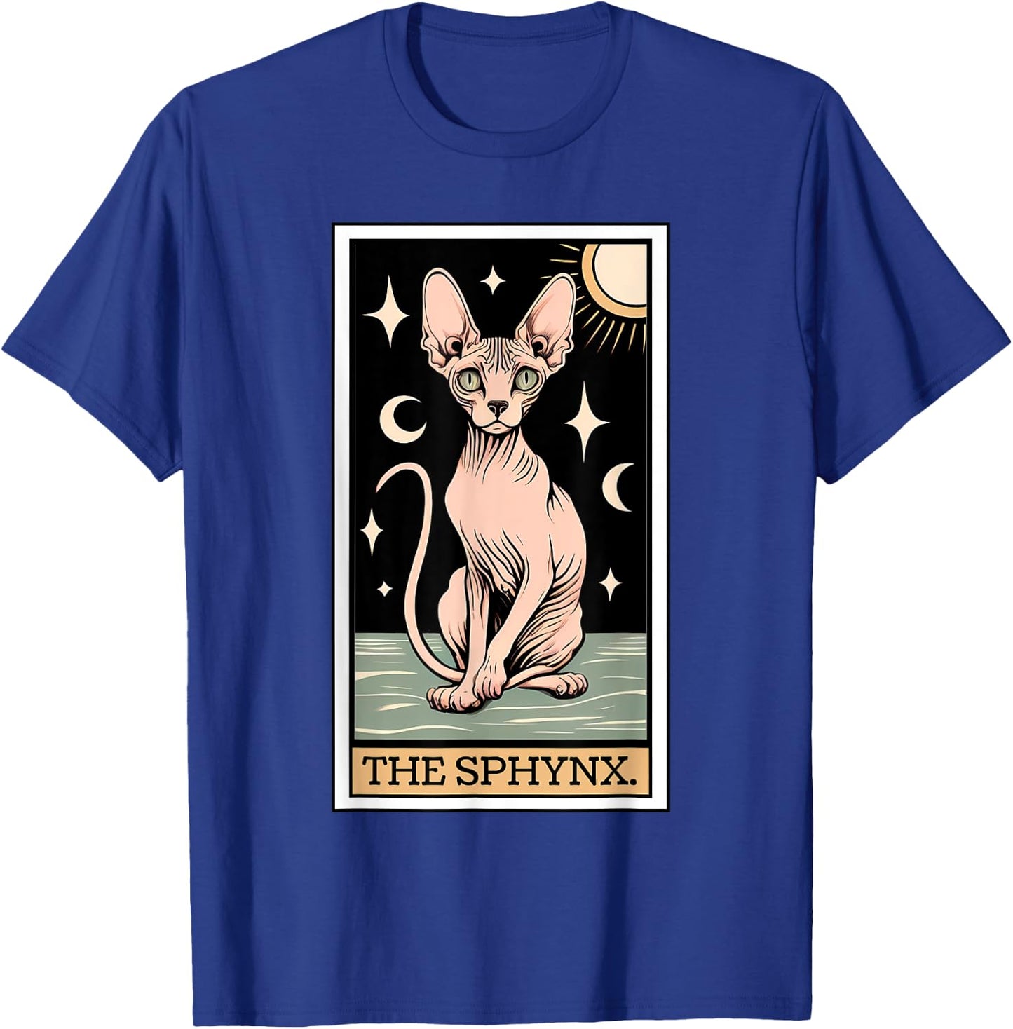 Sphynx Cat Tarot Card Hairless Cat Mom Cat Dad Women's Men's , Small, Black T-Shirt - T-Shirt | Royal